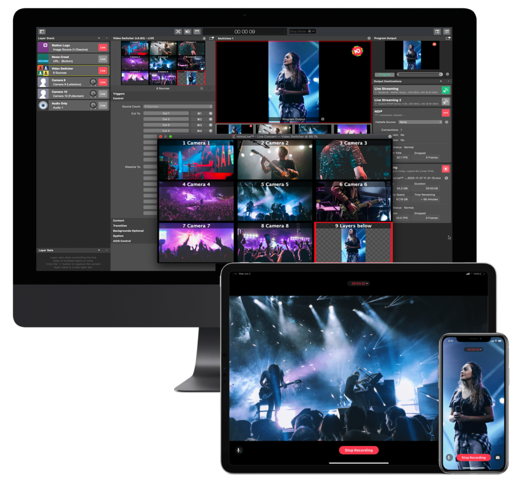 Professional live video