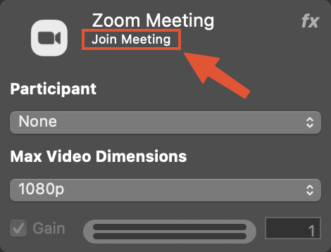 Zoom Meeting Source Status Message