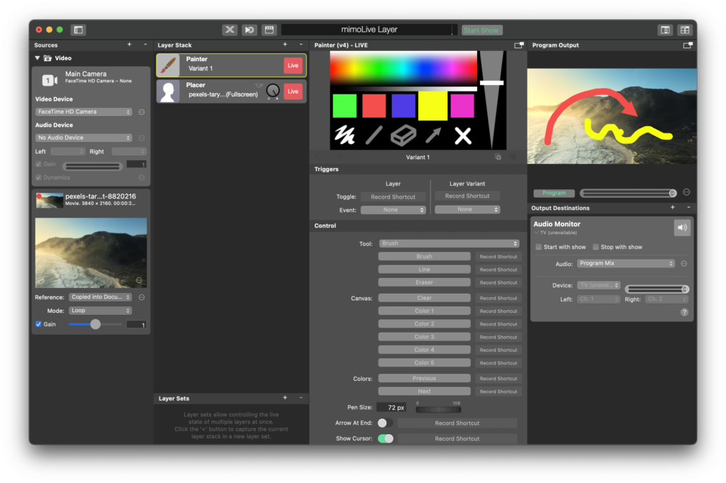 mimoLive Painter Telestrator Addon