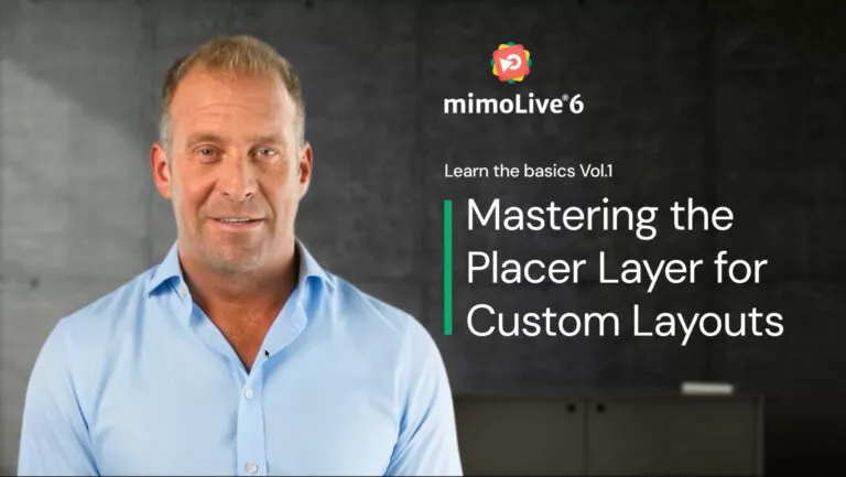 mimoLive Learn the basics Vol.1 V3 cover
