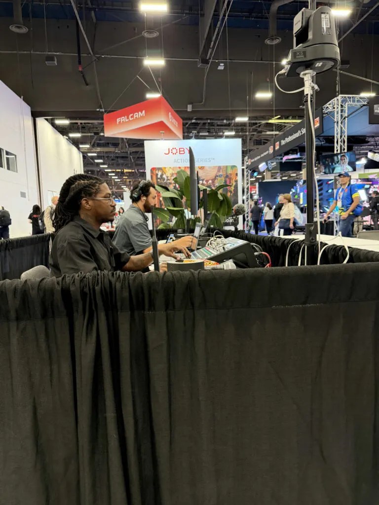 Michael Slade präsentiert während einer Creator Lab Session auf der NAB 2026
